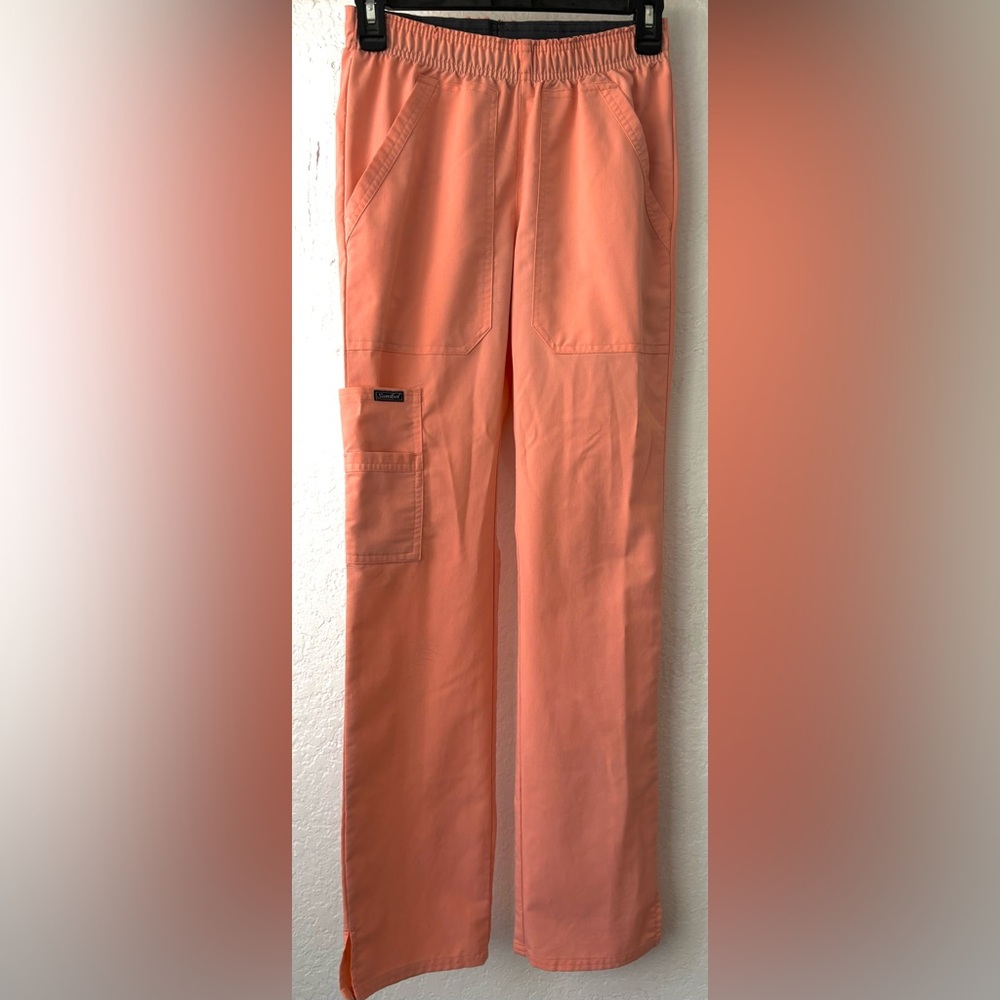 Peach scrub bottoms